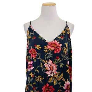 Old Navy Colorful Floral Sundress Smocked Back spaghetti Strap Size XXL